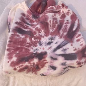 Tie dye, Los Angeles HOLLISTER cropped sweatshirt